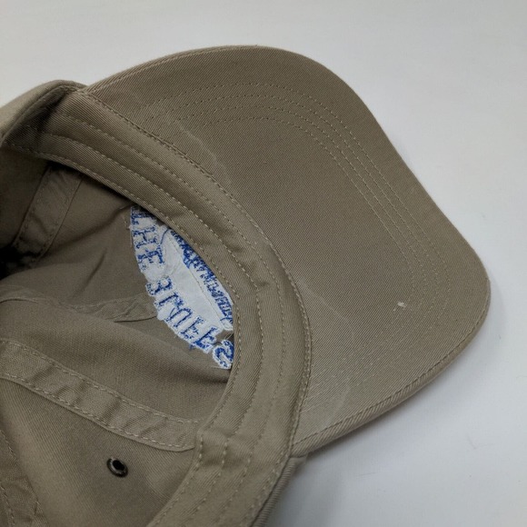 Anvil Men's Slideback Hat Tan Adjustable Embroidered New Hampshire The Bluffs - Picture 8 of 9